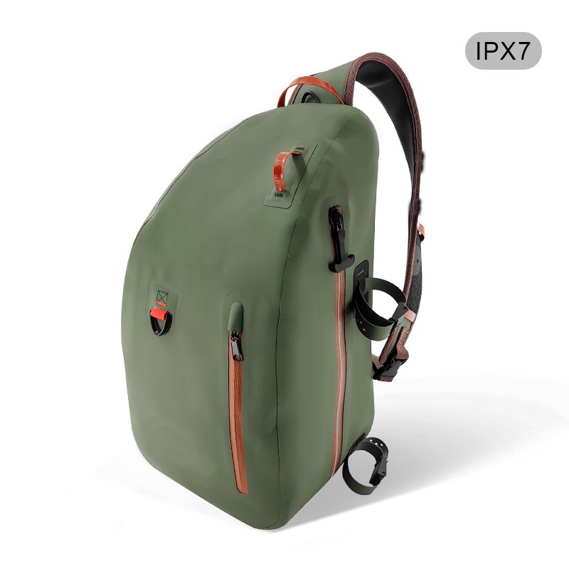 Waterproof Fishing Sling Bag with Airtight Zipper