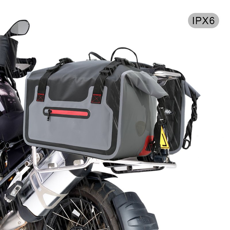 Roll-Top Waterproof Motorcycle Side Bag
