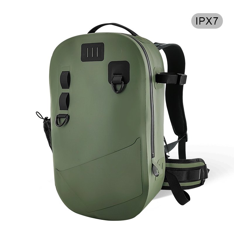 IPX7 Waterproof Fishing Backpack with Rod Holder