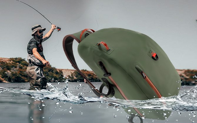 Customizable Waterproof Fishing Sling Bag