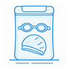 waterproof toiletry bag for swimming