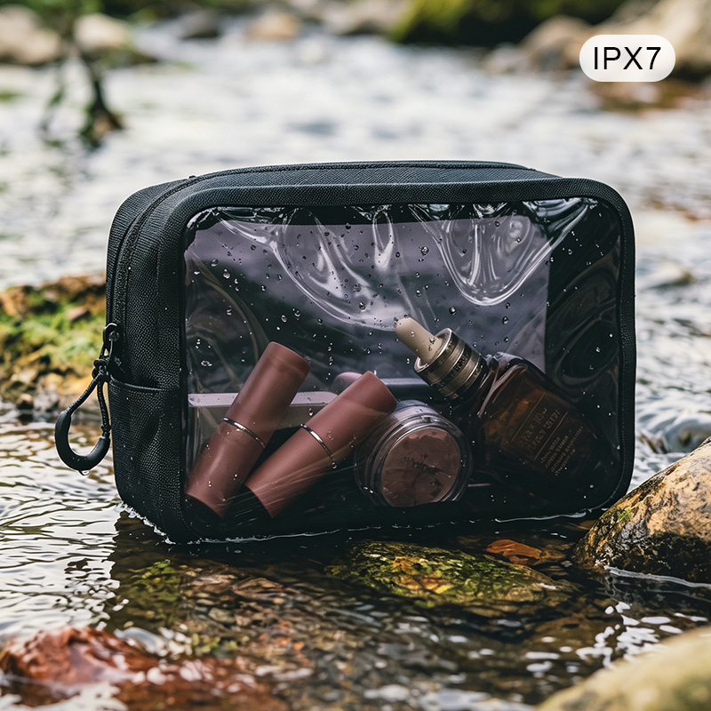 clear waterproof toiletry bag
